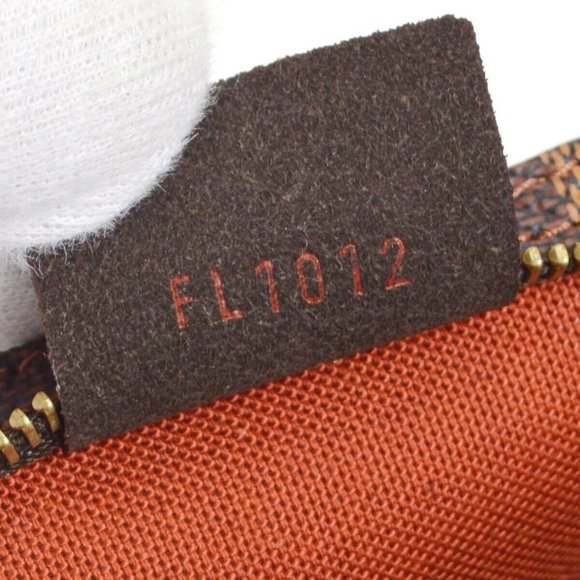 Authenticity Guarantee LOUIS VUITTON NAVONA HAND BAG POUCH PURSE DAMIER EBENE N5 - Picture 6 of 8